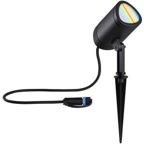LED Gartenstrahler PAULMANN Plug & Shine Spot Shira Lampen Gr. 1 flammig, Höhe: 45,5 cm, grau (anthrazit) LED Außenstrahler RGBW Zigbee 2000-6500K