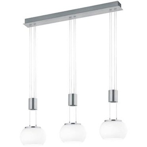 Xxxl Led-Hängeleuchte Madison, Weiß, Nickel, Metall, Glas, 18x150x82 cm, Lampen & Leuchten, Innenbeleuchtung, Hängelampen, Esstischlampen
