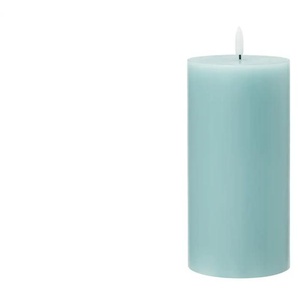 LED Kerze - blau - Wachs, Kunststoff - 23 cm - [10.0] | Möbel Kraft