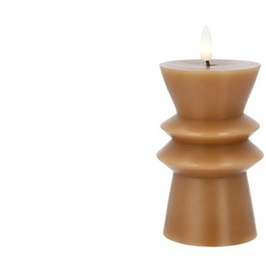 LED Kerze - braun - Wachs,Kunststoff - 14,6 cm - 7.7 | Möbel Kraft