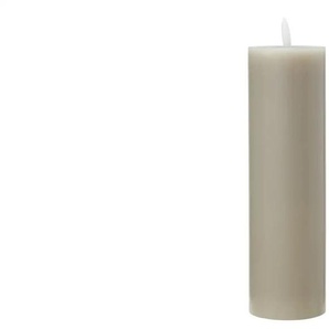 LED Kerze   ¦ grau ¦ Paraffin ¦ Maße (cm): H: 28  Ø: 7.5