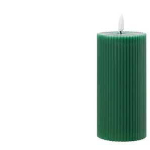 LED Kerze - grün - Wachs,Kunststoff - 15 cm - 7.5 | Möbel Kraft