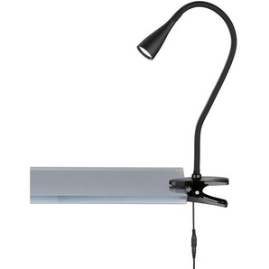 Led-Klemmleuchte Nox, Schwarz, Metall, F, 35 cm, Schnurschalter, Lampen & Leuchten, Innenbeleuchtung, Tischlampen, Klemmleuchten
