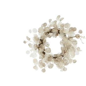 LED Kranz - weiß - Rattan,Naturprodukte,Kunststoff - 45.0 | Möbel Kraft