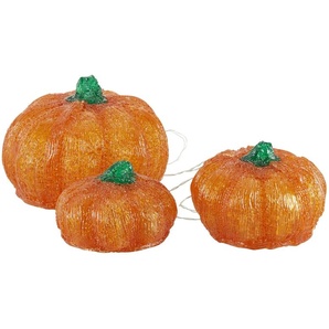 LED Kürbis  3er Set   ¦ orange ¦ Maße (cm): B: 20 H: 24 T: 20.0