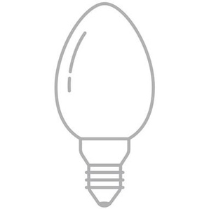 LED-Leuchtmittel, E14, Kerze, 7 Watt NPS warmweiß, 9.5 cm