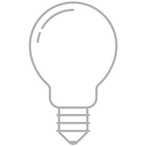 LED-Leuchtmittel, E27, 3,4 Watt NPS warmweiß, 7.7 cm