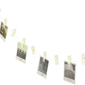 LED Lichterkette inkl. 20 Klammern ¦ transparent/klar