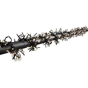LED-Lichterkette KONSTSMIDE Weihnachtsdeko aussen Lichterketten Gr. Dioden 1536 St., Kabellänge 5 m x Gesamtlänge 16,3 m, schwarz Lichterketten Lichternetze mit 8 Funktionen, Steuergerät, Memoryfunktion, 1536 warm weiße Dioden