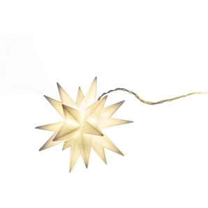 LED-Lichterkette NÄVE LED-Weihnachtslichterkette 3D-Sterne,Weihnachtsdeko aussen Lichterketten Gr. Dioden 9 St., x Gesamtlänge 5 m, weiß Lichterketten Lichternetze 3D-Stern