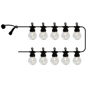 LED-Lichterkette Starter Set Lucas Sirius Kabel schwarz, Birnen klar