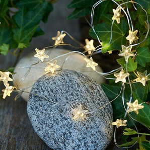 LED-Lichterkette Trille Star Sirius klar / silberfarben transparent
