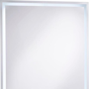 LED-Lichtspiegel GGG MÖBEL Spiegel Gr. B/H/T: 50 cm x 70 cm x 4,5 cm, farblos (glas) Kosmetikspiegel