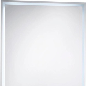 LED-Lichtspiegel GGG MÖBEL Spiegel Gr. B/H/T: 90 cm x 70 cm x 4,5 cm, farblos (glas) Kosmetikspiegel