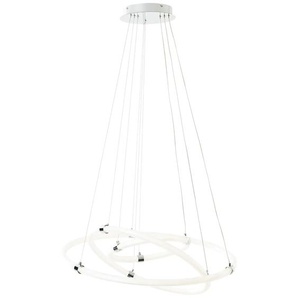 LED Pendelleuchte BRILLIANT Poolen Lampen Gr. Ø 79,1 cm, grau (chromfarben) LED Hängeleuchten und Pendelleuchten