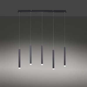 LED-Pendelleuchte Bruno II 100 x 120 x 8cm Schwarz/Schwarz Kunststoffart: Acrylglas Material: Metall, Kunststoff Metallart: Aluminium, Eisen