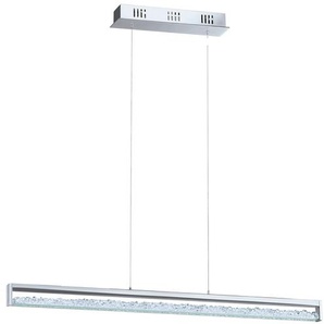 LED-Pendelleuchte 100 x 110 x 8cm Silber Hauptmaterial: Glas / Kristallglas Sekundärmaterial: Aluminium, verchromt / Stahl, verchromt LED