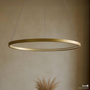 LED-Pendelleuchte Circle I Ø 60cm Gold/Gold LED-Platine