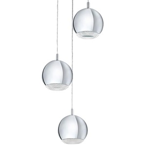 LED-Pendelleuchte III Ø 29cm Silber Hauptmaterial: Kunststoff Sekundärmaterial: Stahl, verchromt LED GU10