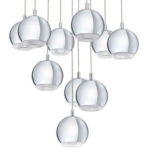 LED-Pendelleuchte IV Ø 58cm Silber Hauptmaterial: Kunststoff Sekundärmaterial: Stahl, verchromt LED GU10
