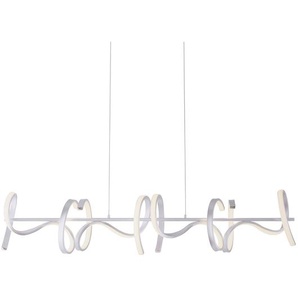 LED-Pendelleuchte Curls 99 x 35 x 21cm Silber/Silber Kunststoffart: Acrylglas Material: Metall, Kunststoff Metallart: Eisen Oberfläche Metall: