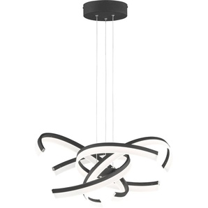 LED Pendelleuchte FISCHER & HONSEL Sund TW Lampen Gr. Ø 65 cm Höhe: 53 cm, braun (sand schwarz) LED Hängeleuchten und Pendelleuchten