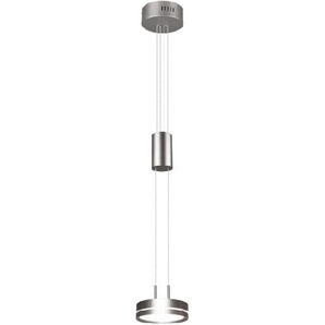 LED-Pendelleuchte Franklin, nickel matt, 14 cm