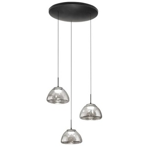 LED-Pendelleuchte Lucille, grau, 3-flammig, inkl. CCT Funktion