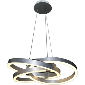 LED Pendelleuchte NÄVE Divora Lampen Gr. Ø 58 cm Höhe: 120 cm, grau (aluminiumfarben) Designlampe LED Hängeleuchten und Pendelleuchten