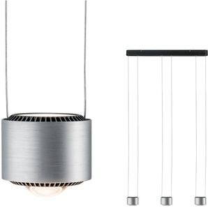 LED Pendelleuchte PAULMANN Aldan Lampen Gr. Ø 10,0 cm Höhe: 8,5 cm, schwarz (schwarz, aluminiumfarben) LED Hängeleuchten und Pendelleuchten