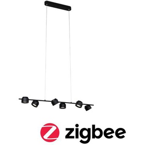 LED Pendelleuchte PAULMANN Puric Pane Smart Home Zigbee 6x6W Schwarz/Grau 230V Kunststoff/Metall Lampen Gr. Höhe: 150,0 cm, schwarz LED Hängeleuchten und Pendelleuchten