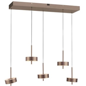 LED-Pendelleuchte Q-Rotate, dunkelbraun, inkl. Smarthomefunktion