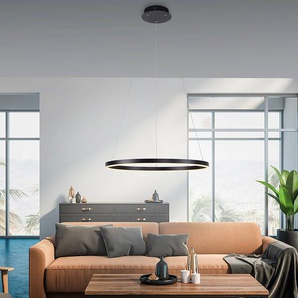 LED-Pendelleuchte Ritus Typ B Ø 59cm Schwarz/Schwarz Material: Metall, Kunststoff Metallart: Aluminium Oberfläche Metall: Lackiert LED