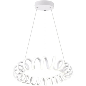 LED Pendelleuchte TRIO LEUCHTEN Curl Lampen Gr. Ø 55 cm Höhe: 150 cm, weiß LED Hängeleuchten und Pendelleuchten