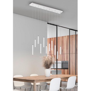 LED-Pendelleuchte Tubular I 115 x 150 x 15cm Weiß Material: Metall Metallart: Aluminium Oberfläche Metall: Lackiert LED LED-Platine