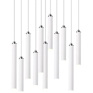 LED-Pendelleuchte Tubular II Ø 40cm Weiß Material: Metall Metallart: Aluminium Oberfläche Metall: Lackiert LED LED-Platine
