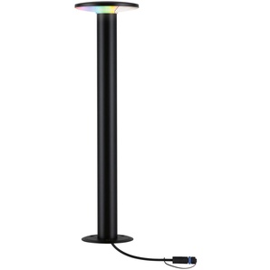 LED Pollerleuchte PAULMANN Outdoor Plug & Shine Plate RGBW IP44 Lampen Gr. 1 flammig, Ø 15,9 cm Höhe: 60,0 cm, grau (anthrazit) Pollerleuchten ZigBee, IP44 RGBW