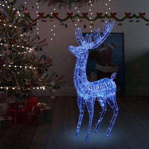 LED-Rentier XXL Acryl Weihnachtsdeko 250 LED 180 cm Blau