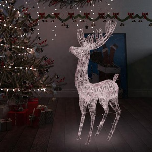 LED-Rentier XXL Acryl Weihnachtsdeko 250 LED 180 cm Warmweiß