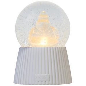LED-Schneekugel Santa (Weihnachtsmann) Sirius Glas, Keramik weiß, 14.5 cm