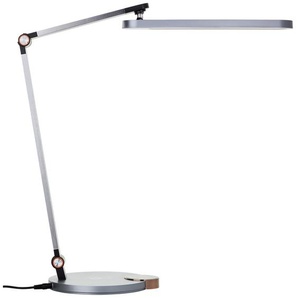 LED Schreibtischlampe BRILLIANT Officehero Lampen Gr. Höhe: 40,00 cm, grau LED Schreibtischlampen Wireless charging, 1000 lm, dimmbar, CCT,
