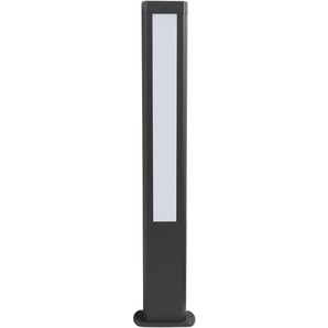 LED Sockelleuchte HEITRONIC Amarillo Lampen Gr. 1 flammig, Höhe: 80 cm, grau (anthrazit) Sockelleuchten Pollerleuchte, Außenlampe, großflächiger matter Lichtaustritt