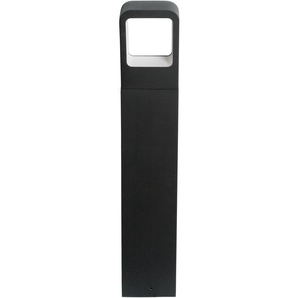 LED Sockelleuchte HEITRONIC Juna Lampen Gr. 1 flammig, Höhe: 80 cm, Standleuchte, grau (anthrazit) Sockelleuchten Pollerleuchte, Außenlampe, indirekter Lichtaustritt nach unten