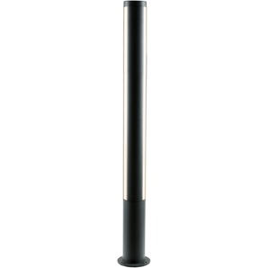 LED Sockelleuchte HEITRONIC Lilia Lampen Gr. 1 flammig, Ø 8 cm Höhe: 125 cm, grau (anthrazit) Sockelleuchten Poller-Außenlampe,schlankes Gehäuse+großflächigen Lichtaustritten