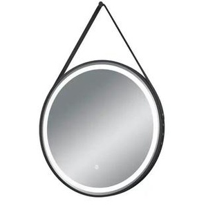 LED-Spiegel - schwarz - Metall - 4 cm - 60 cm | Möbel Kraft