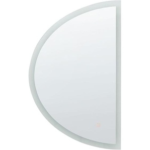 LED-Spiegel zum Aufhängen ø 80 cm Halbrund Modern Badezimmer Schlafzimmer Wandmontage