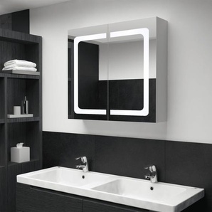 LED-Spiegelschrank fürs Bad 80x12,2x68 cm