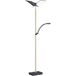 LED-Standleuchte Delara, champagner/schwarz, 182 cm