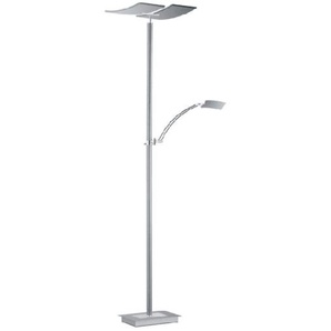 LED-Standleuchte Duo, Chrom/Nickel, 182 cm
