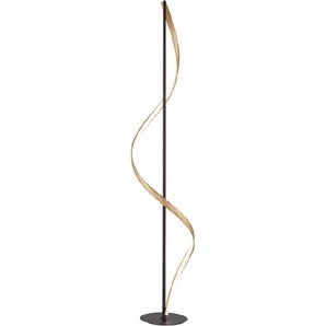 LED-Standleuchte Q-Swing, Messing, 141 cm